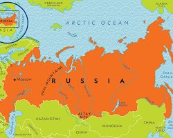Russia - largest land area