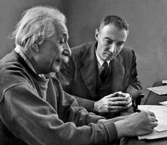 Oppenheimer with Albert Einstein - facts about Oppenheimer
